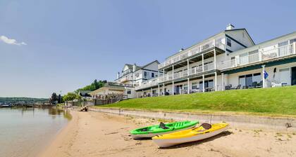 Beachfront Onekama Vacation Rental w/ Balcony!