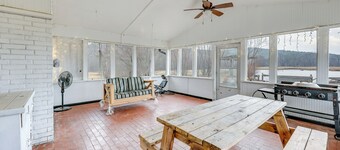 Deck & Views: Spacious Lake House Escape