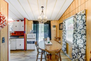 Microwave, oven, stovetop, dishwasher