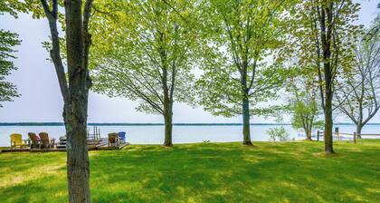 Waterfront Torch Lake Cottage w/ Dock & Fire Pit!