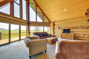 House (4 Bedrooms) | Interior - Roberts A-frame Log Cabin Near Red Lodge Mountain! (Roberts)