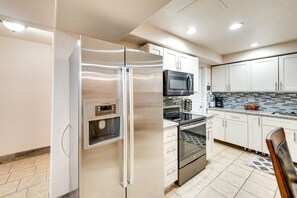 Microwave, oven, stovetop, dishwasher