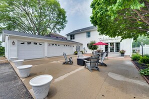 House (4 Bedrooms) | Interior - Game Room + Patio: 'bremer House Waverly Rental' (Waverly)