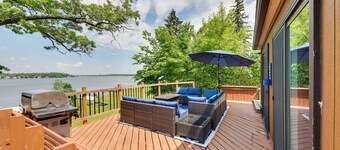 Waterfront Fox Lake Vacation Rental w/ Fire Pit!