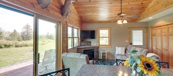 Pet-friendly Iron River Cabin With Fire Pit!