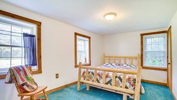 2 bedrooms, bed sheets