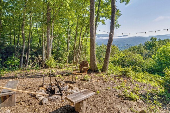 Apartment (0 Bedroom) | Interior - Fire Pit & Views: Pet-friendly Spruce Pine Studio (Spruce Pine)