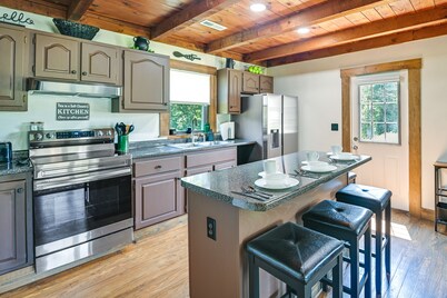 Secluded Campton Cabin w/ Views & Cozy Fireplace!