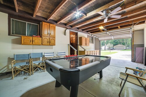 Prudenville Family Home w/ Game Room & Fire Pit!