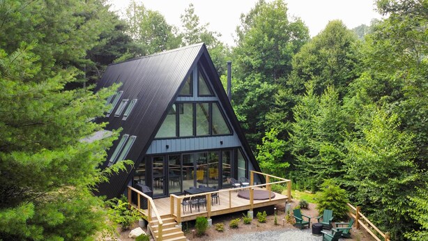 Unclassified image, 1 of 29, button - Modern A-frame Vacation Rental w/ In-deck Hot Tub (Vilas)