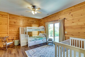 Interior - Hot Tub & Game Room: Spacious Nebo Cabin! (Nebo)