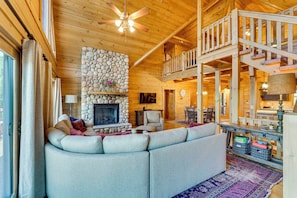 House (6 Bedrooms) | Interior - Hot Tub & Game Room: Spacious Nebo Cabin! (Nebo)