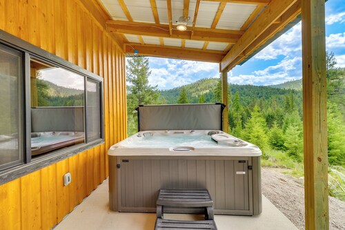 Modern Lakeside Cabin w/ Mountain Views & Hot Tub!