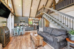 House (3 Bedrooms) | Interior - Modern Willis Cabin Retreat: 24-acre Working Farm! (Willis)