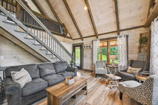 House (3 Bedrooms) | Interior - Modern Willis Cabin Retreat: 24-acre Working Farm! (Willis)