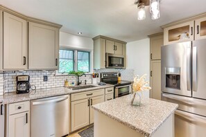 House (2 Bedrooms) | Interior - Fenced Backyard, Grill & Deck: Bernville Home! (Bernville)