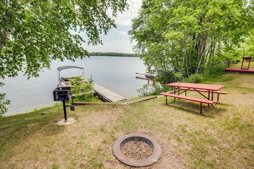 Pet-friendly Wisconsin Cabin on Lake w/ Fire Pit!