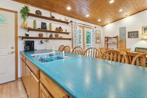 House (2 Bedrooms) | Interior - Serene Yellville Retreat w/ Hot Tub on 85 Acres (Yellville)