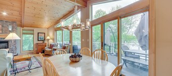 Wisconsin Vacation Rental w/ Fire Pit on Long Lake