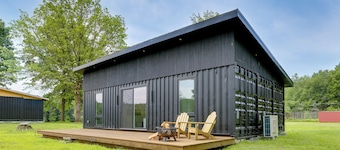 Lakefront Catskills Container Home: Private Lake