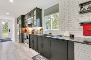 Interior - Lakefront Catskills Container Home: Private Lake (Swan Lake)