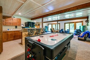 Games room - Cozy Wisconsin Retreat w/ Deck, Grill & Fire Pit! (Withee)