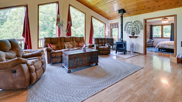 Unclassified image, 1 of 37, button - Cozy Wisconsin Retreat w/ Deck, Grill & Fire Pit! (Withee)