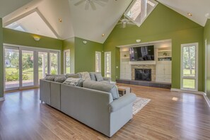 TV, fireplace - Spacious Aynor Vacation Rental w/ Patio & Yard! (Aynor)