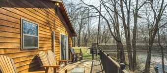 Riverfront Covington Cabin w/ Deck & Fire Pit!