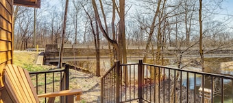 Riverfront Covington Cabin w/ Deck & Fire Pit!