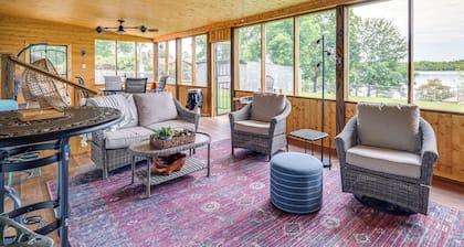Lakefront Jonesville Cabin w/ Dock + Fire Pit!
