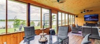 Lakefront Jonesville Cabin w/ Dock + Fire Pit!