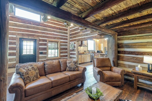 House (1 Bedroom) | Interior - Bedford Cabin w/ Porch, 5 Mi to Historic District! (Bedford)