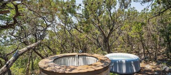 ที่พัก Pipe Creek Escape พร้อมยอดเขาที่มีจอและภาชนะร้อน!