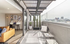 Panorama-penthouselejlighed | Terrasse/gårdhave