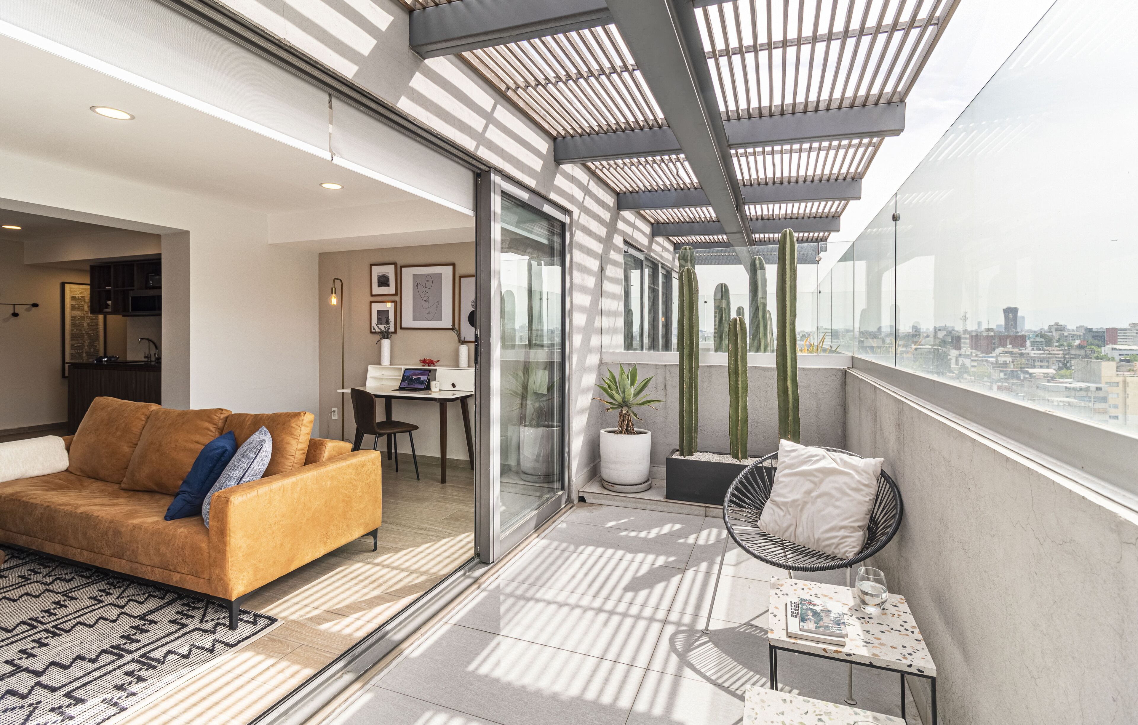 Cobertura panorâmica | Terraço/pátio