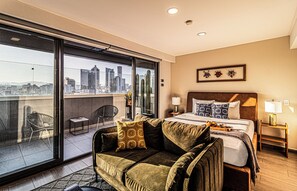 Elite penthouse | Uitzicht vanuit de kamer
