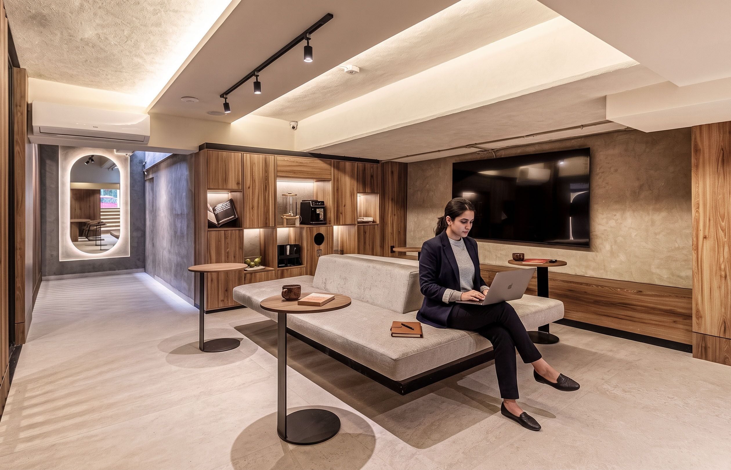 Sala de estar en el lobby