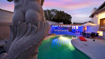 A heated pool