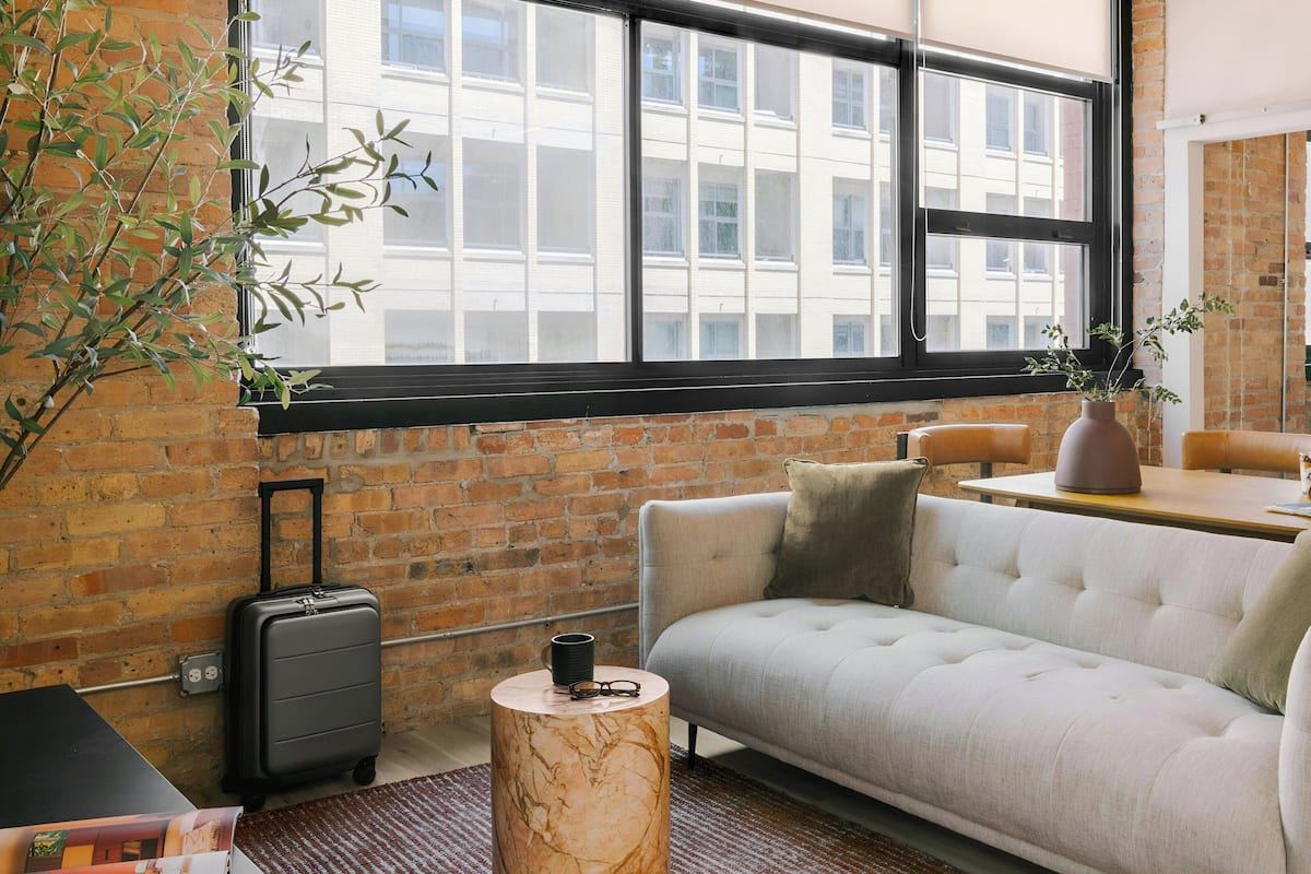 50-inch flat-screen TV with digital channels, streaming services