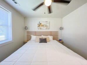 2 chambres, fer et planche à repasser, Wi-Fi, draps fournis