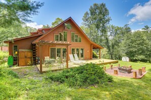 House (3 Bedrooms) | Exterior - 1 Mi to River: Cabin w/ Fire Pit in Milanville! (Milanville)