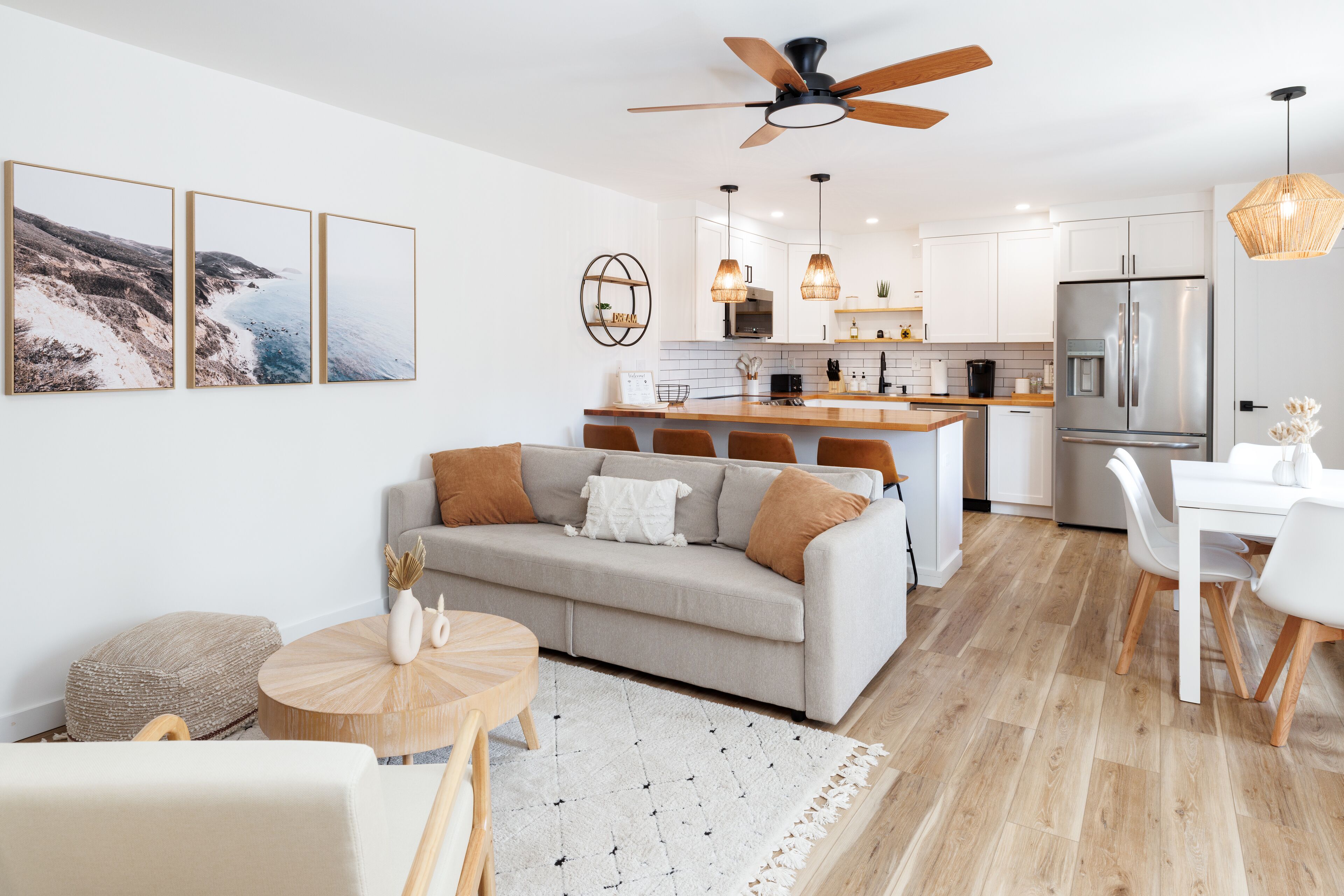 Smart-tv en een open haard