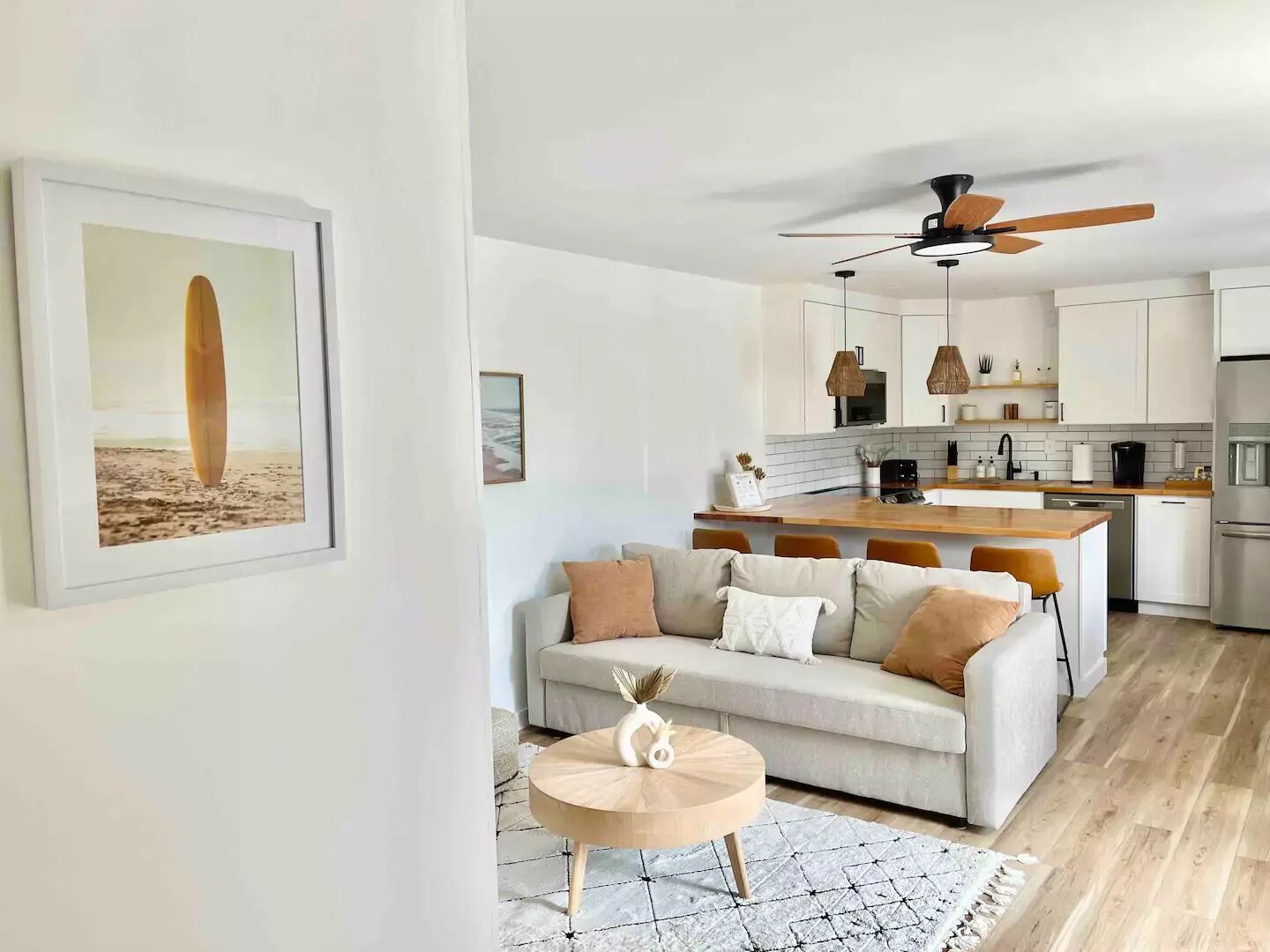 Smart-tv en een open haard