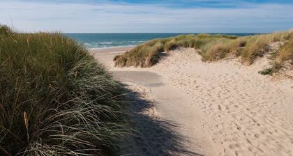Sunny Studio: Only 5-Min Walk to Sea & Dunes