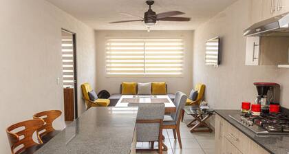 Central apartment near IMSS, H. Civil and CUCS