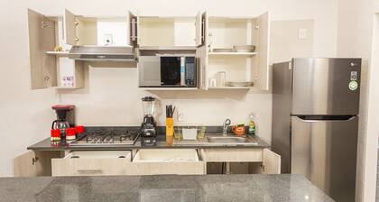 Central apartment near IMSS, H. Civil and CUCS