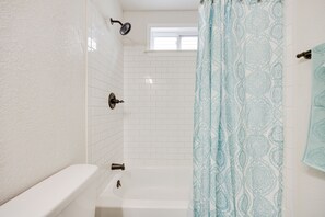 Hair dryer, towels