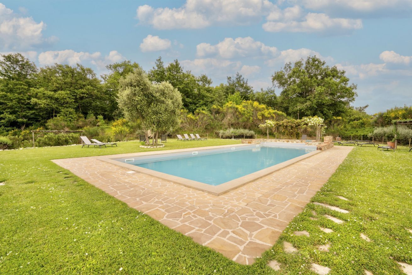 Una piscina riscaldata