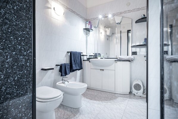 Ducha, secador de pelo, bidet